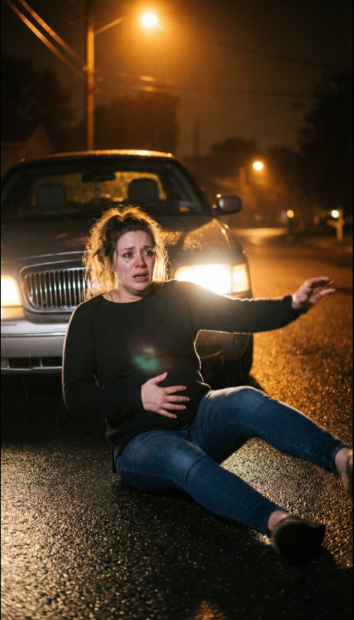 Byłam w siódmym miesiącu ciąży, kiedy światła reflektorów mnie dopadły. „Stój – proszę!” krzyknęłam, wyciągając dłonie, ściskając brzuch i kopiąc go jak ostrzeżenie. Kierowca nie zwolnił. Metal musnął kość. Świat zawirował – syreny, krew, smak paniki. W szpitalu mój mąż pochylił się i wyszeptał: „Nie miałaś przeżyć”. Potem pielęgniarka podała mi kartę i bezgłośnie powiedziała: „To nie był wypadek”. Więc powiedz mi – jeśli katastrofa była zaplanowana… kto był prawdziwym celem: ja czy moje dziecko?