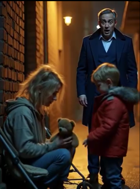 Bogaty człowiek przeszedł obok żebraka, aż jego syn go zatrzymał i wyszeptał prawdę, która zmieniła wszystko