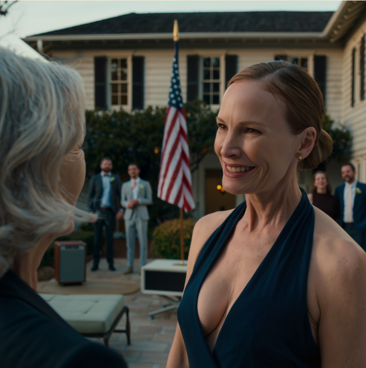 Na rodzinnym zdjęciu z parapetówki w Savannah moja synowa zmarszczyła brwi i chłodno powiedziała mi, żebym zniknęła z kadru, bo moja twarz „niszczy całą estetykę”, podczas gdy mój syn po prostu stał tam w milczeniu przed gośćmi, ale kiedy cicho wyszłam i kilka godzin później mój telefon zaświecił się dziwną wiadomością, wiedziałam, że coś właśnie zaczęło się zmieniać