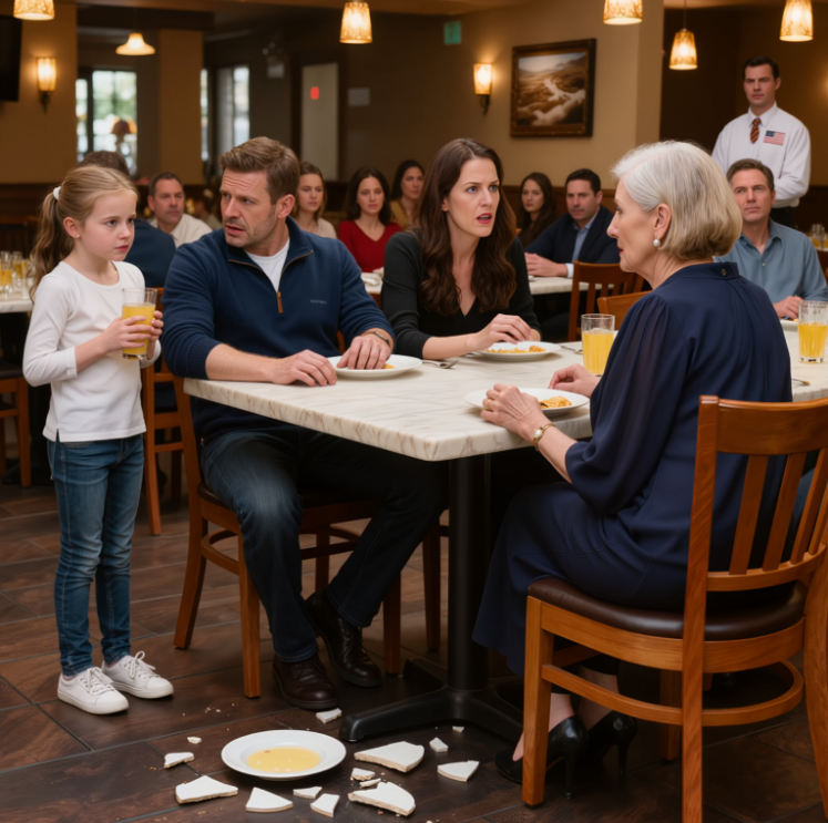 „Czarownico, nie powinnaś tu być” — krzyknęła moja synowa, strącając mój talerz z obiadem na podłogę w środku zatłoczonej restauracji, cała sala odwróciła się, żeby na nią patrzeć, mój syn po prostu siedział cicho, trzymając głowę spuszczoną, a ja odeszłam od stołu z drżącymi rękami — w poniedziałkowy poranek, kiedy prawnik zaczął pukać, wiedzieli, że wybrali niewłaściwą kobietę.