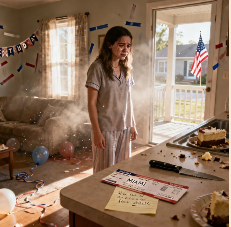 W moje 21. urodziny zeszłam na dół do pustego domu. Balony, tort, dekoracje? Zniknęły. One też. Polecieli do Miami o 6 rano i celowo wyłączyli telefony. Nie napisałam ani słowa. Pięć dni później… Otworzyli drzwi i zamarli, widząc, co zrobiłam.