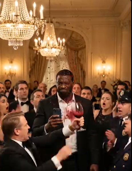 Poczułem, jak wino uderza w mój garnitur, zanim w sali zapadła cisza. „Ochrona”, zadrwił jeden z dyrektorów, „niech nikt stąd nie wychodzi”. Prawie się uśmiechnąłem. Właśnie upokorzyli jedynego człowieka, który trzymał pióro w związku z ich kontraktem wartym 500 milionów dolarów. Kiedy mój telefon się rozświetlił, a przewodniczący rady nadzorczej wyszeptał moje imię, twarze wszystkich na sali balowej zbladły… a to był dopiero początek”.