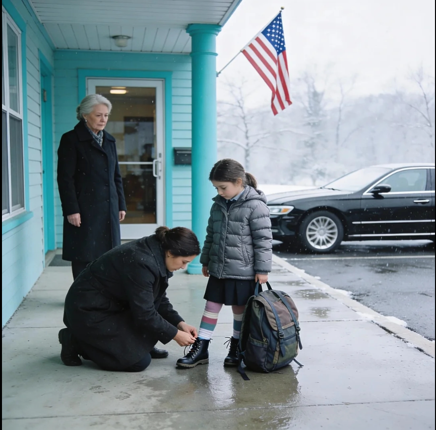 Moja 6-letnia córka i ja byłyśmy w schronisku dla rodzin, gdy podjechał czarny sedan… Moja babcia – najbogatsza osoba w naszej rodzinie – zauważyła nas obie i zapytała: „Czemu nie jesteście z powrotem w domu na Hawthorne Street?”. Zamarłam. „Do jakiego domu?”. Trzy dni później weszłam na rodzinne spotkanie – a moi rodzice zamarli, a kieliszek z winem w dłoni mojego ojca wyślizgnął się…