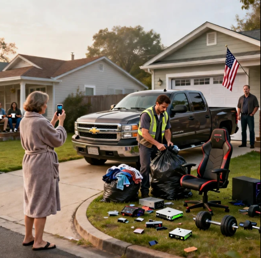 Wróciłem do domu ze zmiany w magazynie i zastałem wszystkie swoje rzeczy rozrzucone na trawniku przed domem. Mama stała tam z telefonem w ręku: „Masz 27 lat, wydrenowałeś nasze pieniądze, chcę, żebyś się stąd wyniósł!”. Brat wykopał moją torbę sportową za drzwi: „Żegnaj, frajerze! Zmienimy hasło do Wi-Fi!”. Ojciec roztrzaskał mojego Xboxa o drzwi garażu. Sąsiedzi z naprzeciwka siedzieli na gankach i patrzyli, jakby to była gra. Stary Richard krzyknął: „Twoja najlepsza ciężarówka obniża wartość nieruchomości od dwóch lat! Dobrze ci tak!”. Nie powiedziałem ani słowa. Po prostu zacząłem wrzucać wszystko na pakę ciężarówki. Kiedy skończyłem, poszedłem prosto do nich. Spojrzałem każdemu w oczy. „Mam nadzieję, że wszyscy dobrze się dziś wyśpią. Bo za tydzień nikt z was nie będzie mógł już spać”. Po czym pognałem. Osiem dni później mój telefon dzwonił bez przerwy – 83 wiadomości: Mama: „Odbierz telefon, gdzie jesteś?”. Brat: „Hej, mama naprawdę wariuje, odpisz”. Tata (2:11): „To musi się natychmiast skończyć, oddzwoń natychmiast”.