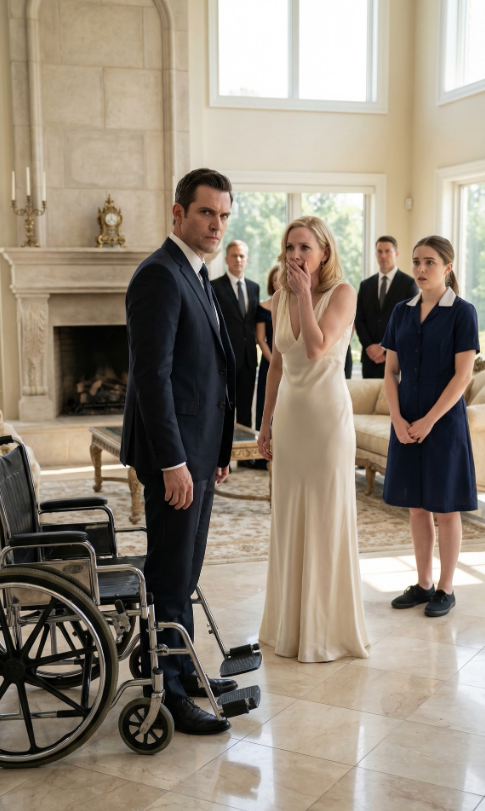 „Udawałam swoją niepełnosprawność, żeby wystawić na próbę kobietę, która przysięgała, że ​​mnie kocha – ale w chwili, gdy wyszeptała: »Nie mogę marnować życia na złamanego mężczyznę«, mój świat się zawalił. Wtedy biedna służąca wzięła mnie za drżącą dłoń i powiedziała: »Nawet jeśli nic nie masz, wciąż zasługujesz na miłość«. Myślała, że ​​jestem bezsilna… ale nie miała pojęcia, kim naprawdę jestem. I ja też nie – aż do tamtej nocy”.