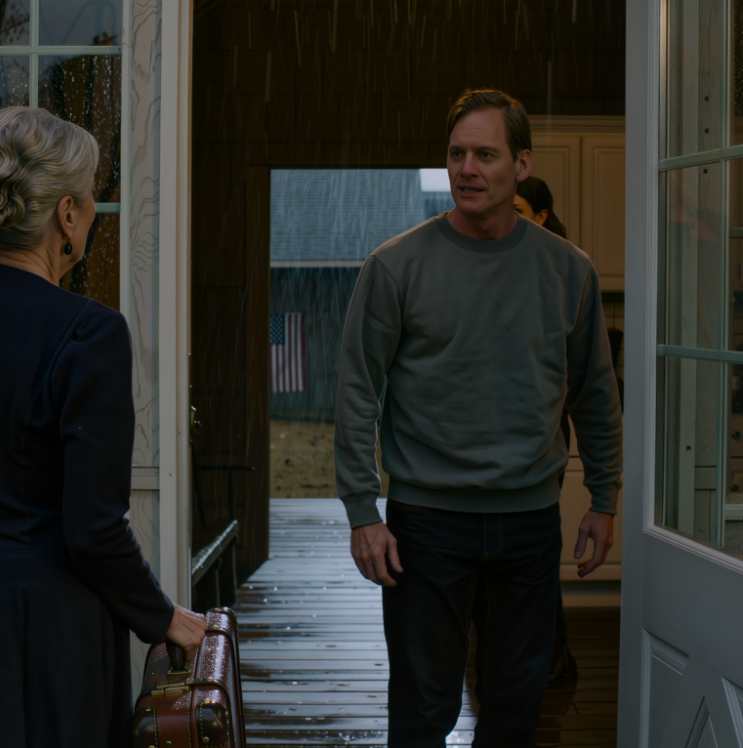 „Mąż mojej córki powiedział: «Mamy mało pieniędzy na czynsz, oddaj emeryturę albo się wynoś», siedząc w salonie, podczas gdy moja córka stała jak sparaliżowana przy kuchennym blacie, wpatrując się w zmoczoną deszczem trawę w Ohio. Kiedy wróciłam i zobaczyłam swój bagaż leżący na ganku, jakby należał do lokatora, wiedziałam, że drzwi zamknęły się w sposób, jakiego nigdy by się nie spodziewali”.