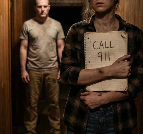 „Mamo, proszę, posłuchaj” – powiedziałam drżącym głosem. „Kiedy cię nie ma… on mnie przypiera do muru. Próbuje zmusić mnie do robienia rzeczy, których nie chcę”. Jej oczy się zwęziły. „Przestań. Nie oskarżaj go”. „Zamknął drzwi na klucz” – wyszeptałam. „Powiedziałam, że nie”. Następny dźwięk nie był przeprosinami – to trzask paska i jego zimny oddech: „Nauczysz się”. Tej nocy znalazłam poobijaną notatkę napisaną moim własnym pismem… z datą na jutro.