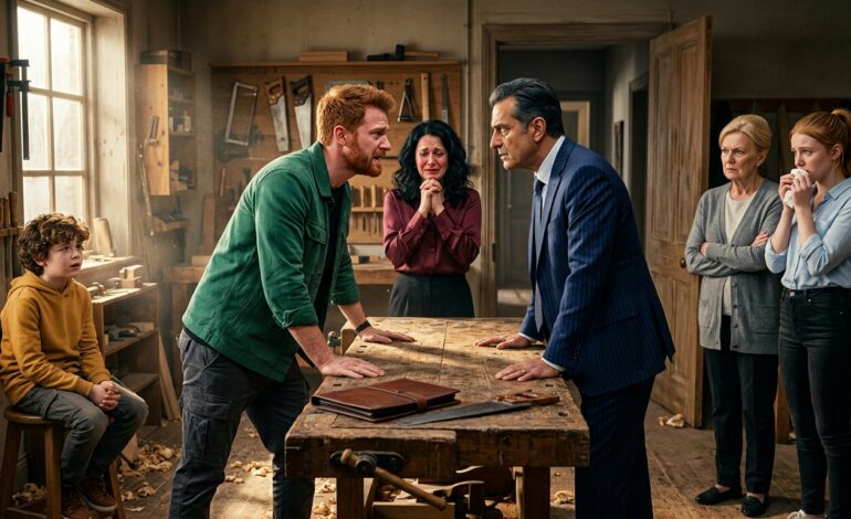 Moi rodzice pojawili się w moim warsztacie z teczką i powiedzieli mi: „Masz obowiązek”, ponieważ mój brat przegrał wszystko i chcieli, żeby moja ziemia go uratowała — ale w chwili, gdy moja żona wystąpiła, spojrzała mojemu ojcu w oczy i powiedziała: „Myślę, że zaszło tu wielkie nieporozumienie, Richardzie”, w pokoju zapadła głucha cisza.