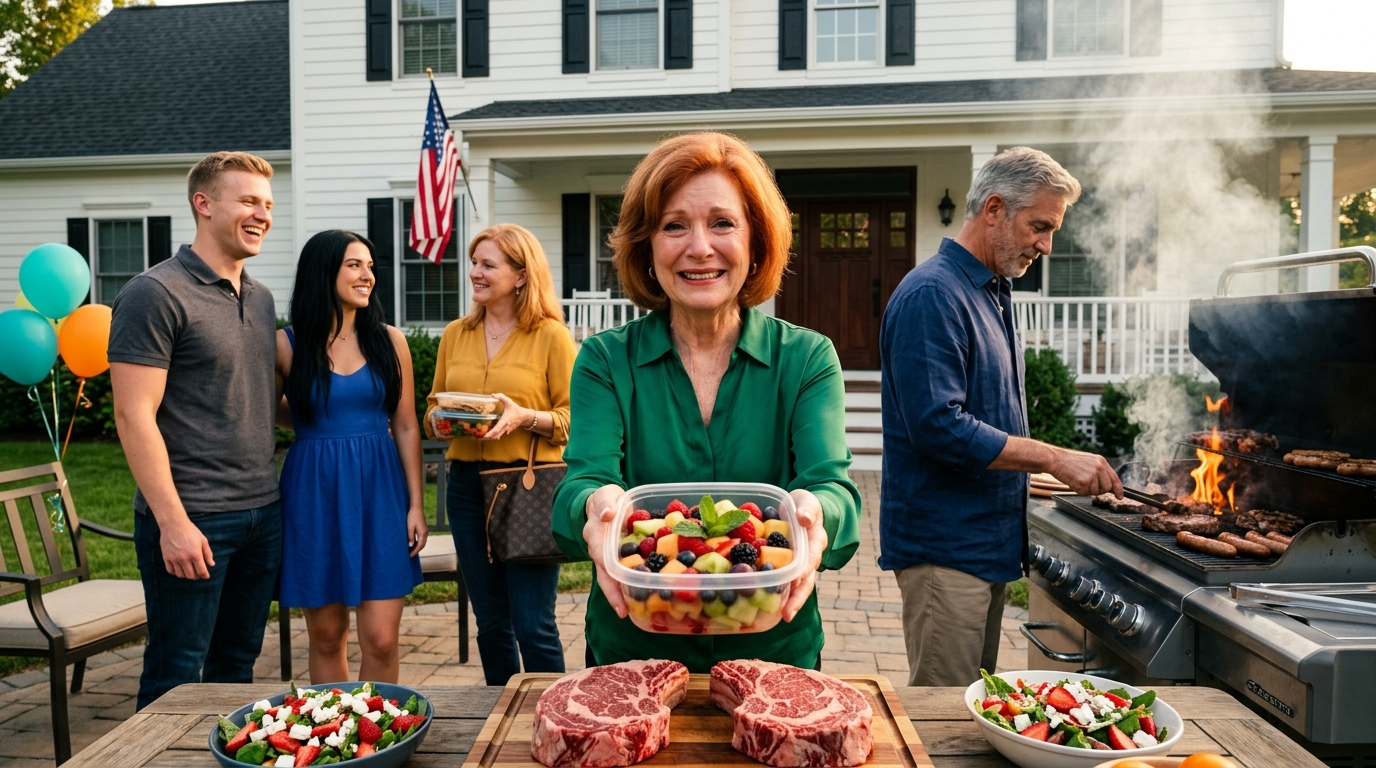 Przyszli na mojego niedzielnego grilla z pustymi rękami, promiennymi uśmiechami i torbami pełnymi pojemników, a potem krytykowali jedzenie, które kupiłam, stół, który nakryłam i dom, który im otworzyłam. Jednak kiedy mój syn zaczął pomagać im wynosić najlepsze mięso, odkryłam, że jedna cicha granica może rozbić rodzinę, a z czasem odbudować ją w prawdzie, godności i miłości.