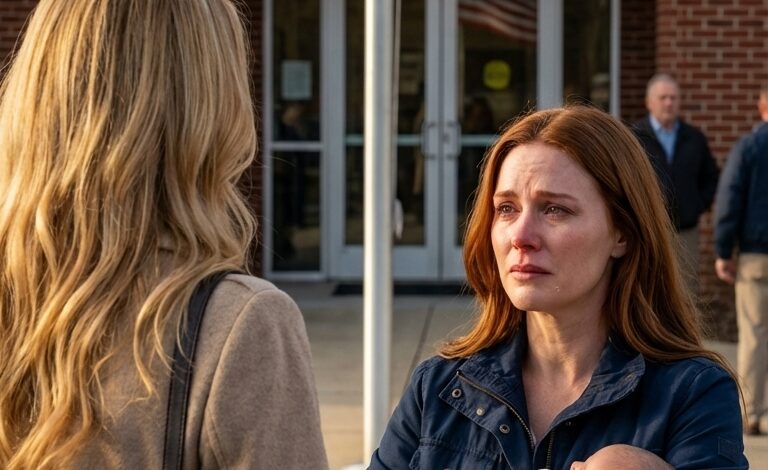 Tego popołudnia opuściłam centrum Chicago, wciąż mając w zanadrzu informacje o awansie. Wstąpiłam do City Fresh, żeby kupić kilka rzeczy i zobaczyłam, jak ochroniarz zepchnął na chodnik bezdomną kobietę z dzieckiem. Podałam jej mleko i wodę – nie poprosiła o więcej, tylko pochyliła się i powiedziała: „Dziś wieczorem twój mąż przyniesie bardzo pachnący bukiet… nie wąchaj go”. Kiedy dotarłam do naszego mieszkania, był już w drzwiach – kwiaty płonęły jak ogień, ale jego uśmiech był zupełnie inny.