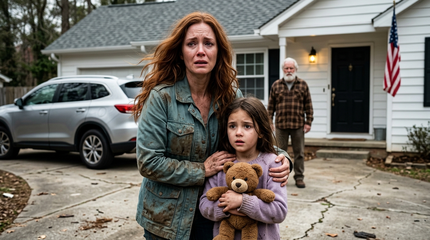 Mój ojciec powiedział, że po trzęsieniu ziemi w jego domu było miejsce, ale nie dla mojej pięcioletniej córki, więc zabrałem moje dziecko, moje milczenie i pudełko z rzeczami mojej zmarłej matki na kanapę u przyjaciela — tylko po to, by odkryć rodzinny fundusz powierniczy, babcię, która, jak mi powiedziano, o mnie zapomniała, i prawdę o domu, który tak naprawdę nigdy nie był jego własnością