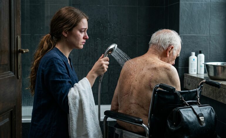 Amíg a férjem üzleti úton volt, én pedig egyedül ápoltam a lebénult apját, azt hittem, hogy a fürdetése csak egy újabb nehéz éjszaka lesz – egészen addig, amíg meg nem láttam a testén lévő régi sebeket, és rá nem jöttem, hogy azok megegyeznek azokkal » ukrflowers.info