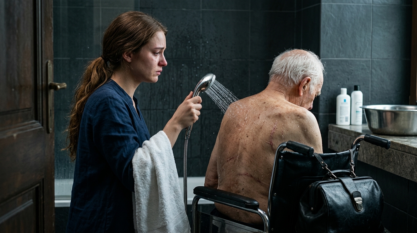 Amíg a férjem üzleti úton volt, én pedig egyedül ápoltam a lebénult apját, azt hittem, hogy a fürdetése csak egy újabb nehéz éjszaka lesz – egészen addig, amíg meg nem láttam a testén lévő régi sebeket, és rá nem jöttem, hogy azok megegyeznek azokkal » ukrflowers.info