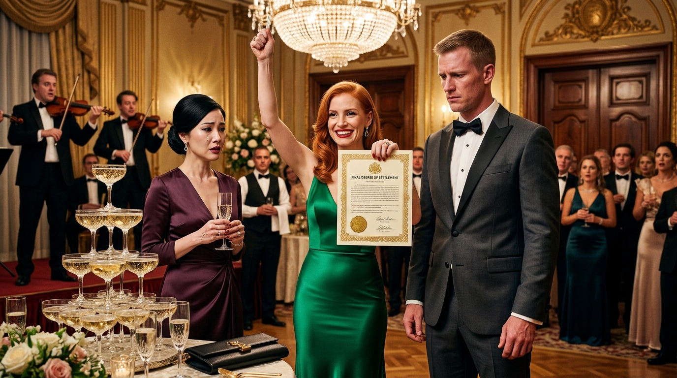 Na swoim przyjęciu zaręczynowym za 50 milionów dolarów mój mąż wskazał na swoją młodą asystentkę: „To jest kobieta, którą poślubię”. Tłum śmiał się ze mnie… dopóki nie przywołałem testamentu jego ojca: „Zabawne, Danielu – każdy cent, którym się dziś obnosisz, jest prawnie mój”.