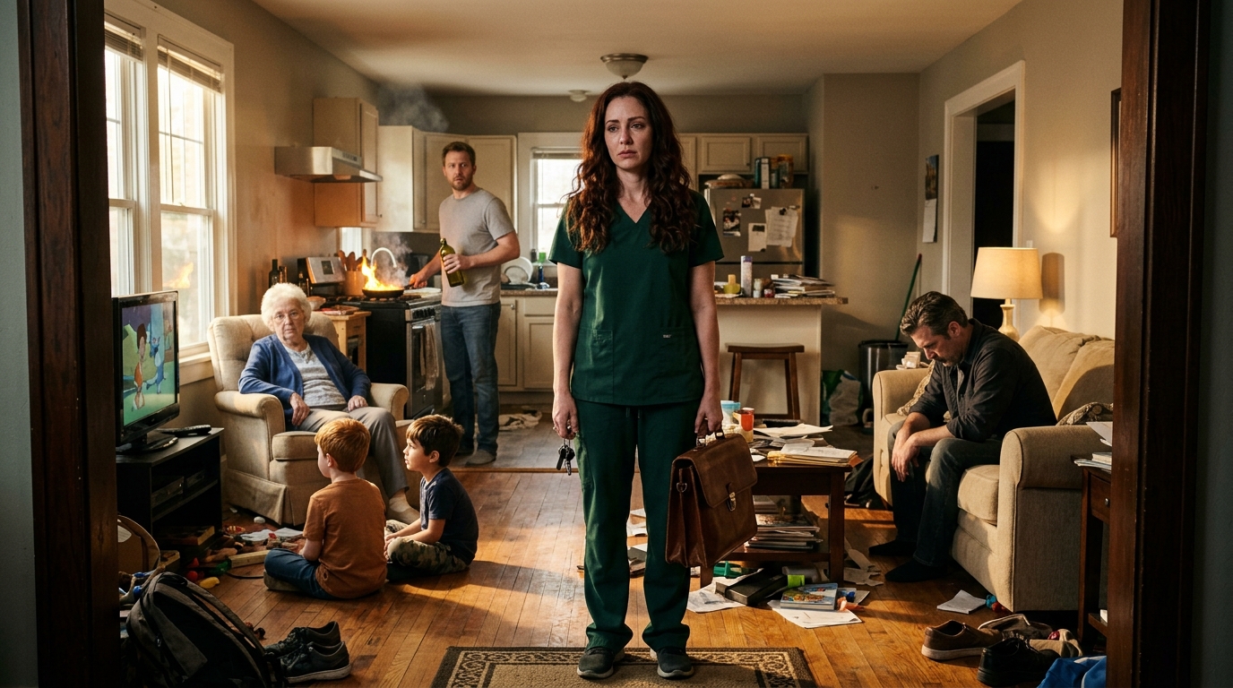 Otworzyłam drzwi po długim dniu pracy i zobaczyłam sześcioro krewnych mojego męża rozsiadłych się wygodnie, czekających na kolację. Uśmiechnęłam się uprzejmie, poszłam do sypialni i zamknęłam za sobą drzwi. Nie miałam zamiaru gotować – jadłam już w drodze do domu.