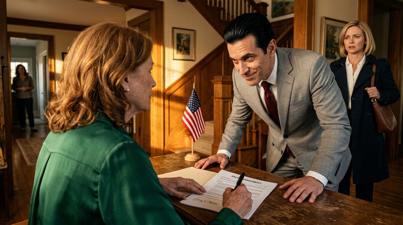 Mój mąż napisał do mnie SMS-a o 15:00: „Właśnie odziedziczyłem miliony, spakuj się i wynoś się z domu!”. Kiedy wróciłam do Sacramento, papiery rozwodowe leżały już na stole, a on nawet wprowadził młodą kobietę do salonu, jakby była jego właścicielką. Spokojnie się podpisałam, uśmiechnęłam, życząc mu powodzenia, a potem wyszeptałam: „Zapomniałeś o szczególe sprzed 23 lat…”.