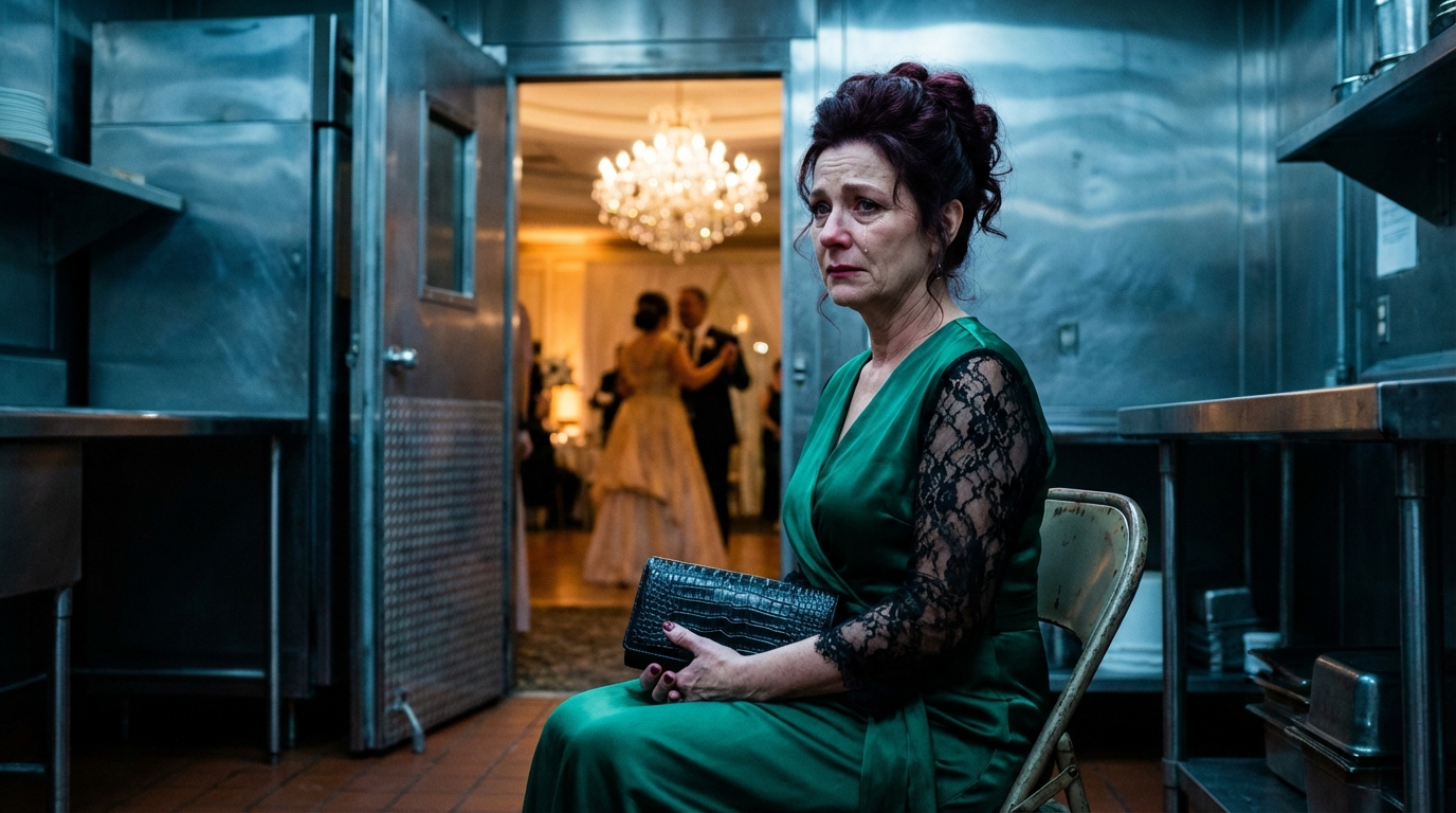 Na ślubie mojego syna panna młoda posadziła mnie w kuchni. Zapłaciłem za wszystko. Uśmiechałem się, milczałem… i minutę później, po tym, co zrobiłem, wszyscy nagle przestali się śmiać.