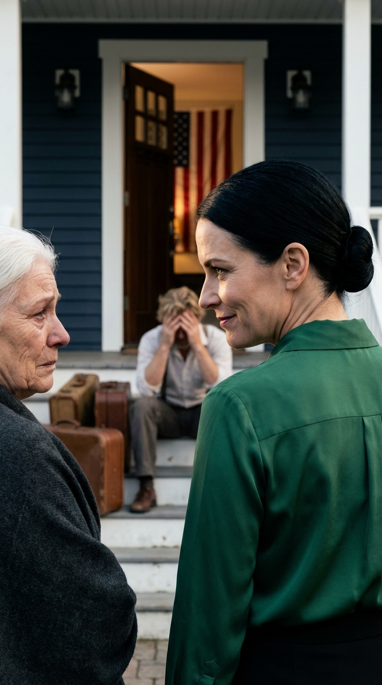 Mój syn sprzedał dom na Maple Street za 620 000 dolarów, pozwolił żonie wydawać pieniądze bez ograniczeń, a potem pojawił się z walizkami na moim ganku na przedmieściach, jakbym po prostu skinął głową i pozwolił im się wprowadzić. Powiedziałem, że nie, moja synowa dała mi po twarzy na oczach sąsiadów, a zaledwie kilka godzin później jeden telefon do mojego prawnika ujawnił coś, na co nie byli w ogóle przygotowani.