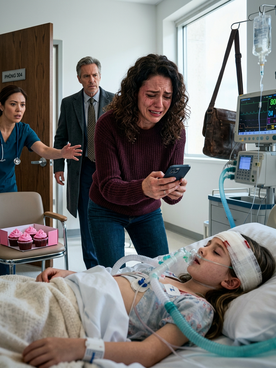 When My Mom Texted: ‘Bring Cupcakes For Your Niece’s School Party Tomorrow.’ I Replied: ‘I Can’t-I’m In The Hospital With My Daughter Who’s Fighting For Her Life.’ She Coldly Replied: ‘You Always Ruin Everything With Your Selfish Drama.’ Sister Added: ‘Stop Being So Dramatic-Kids Get Hurt All The Time.’ Dad Texted: ‘Your Niece’s Party Is More Important Than Your Attention- Seeking.’ I Froze In Disbelief At Their Cruelty. Then The Doctor Came In And Said: Your Mom…