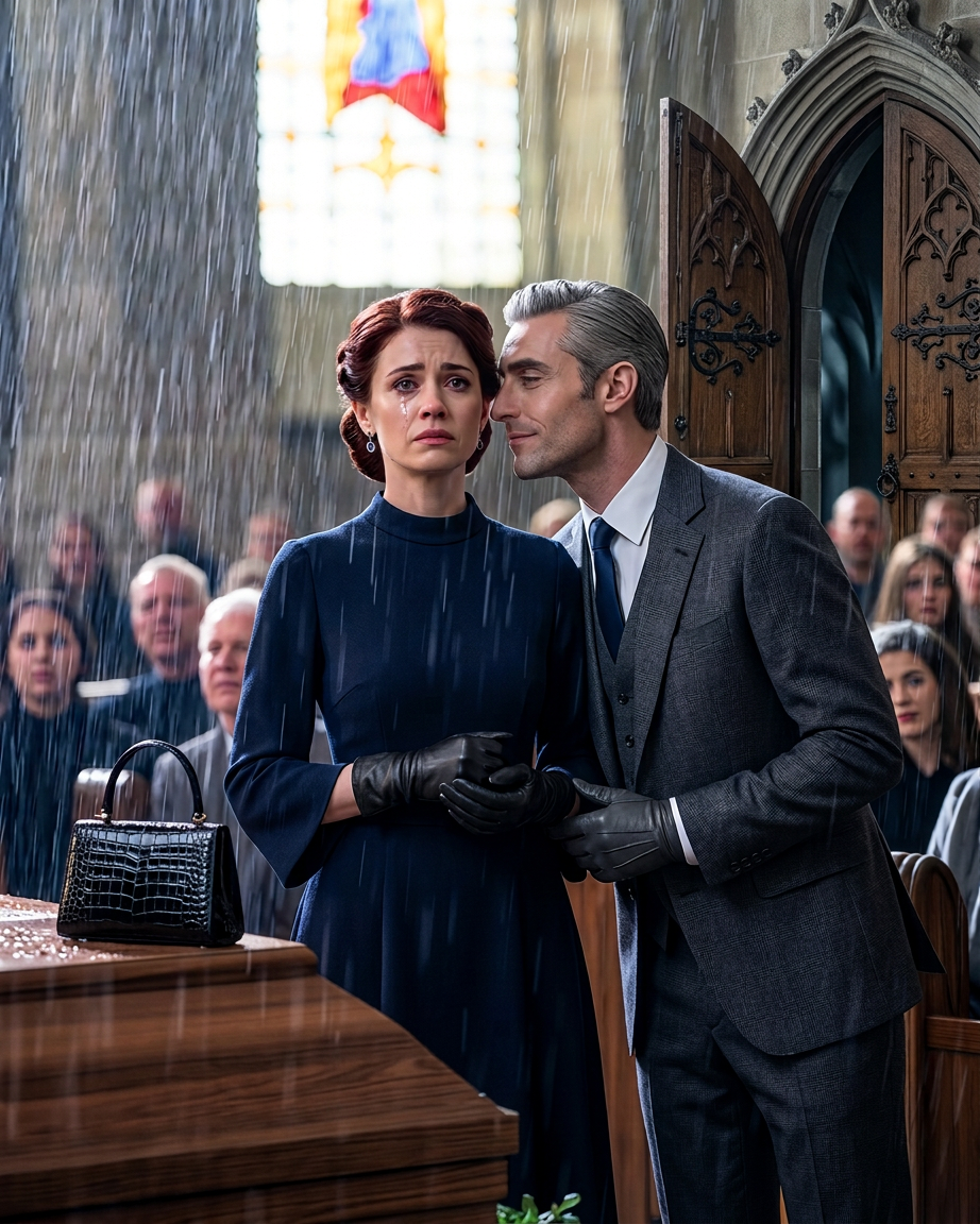 Na tátově pohřbu se můj manžel naklonil a zašeptal: „Do bytu se nevrátíš. Vyměnil jsem zámky. Teď je můj.“ Byt byl skleněný palác za 30 milionů dolarů, který nám otec potichu koupil. Nic jsem neřekla, nechala jsem ho, jak mě tam odveze, sledovala jsem, jak nadává na svůj nepoužitelný přívěsek na klíče… pak jsem vytáhla malý mosazný klíček, který nikdy neviděl, otočila zámkem a jeho výraz, když se dveře otevřely, mi prozradil všechno.