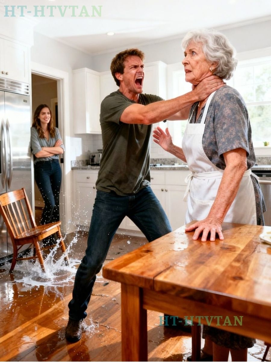 Můj syn mě chytil za krk, stiskl ho pevněji a křičel: „Poslouchej mě, ty stará bezcenná ženská! Jdi mi hned uvařit večeři!“ Jeho žena tam jen stála a smála se mi. V tu chvíli jsem věděl, že to už déle nevydržím. Tak jsem se rozhodl, že mu dám lekci, na kterou nikdy nezapomene…