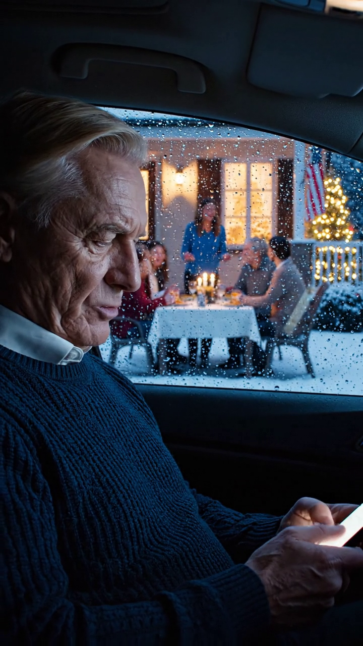 I showed up to my son’s Christmas dinner and found no seat for me. He laughed and said, “Oops, we miscounted—seats are only for family.” The room laughed while I walked out. Moments later, one quiet move froze the table, his smile vanished, and thirty minutes later…