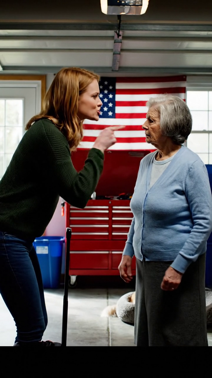 V den, kdy mi zemřel manžel, mi snacha nahrnula kufry do garáže – aniž by tušila, že mi zanechal 19 milionů dolarů a vilu. Tu noc řekla: „Odteď budeš spát v garáži.“ Hned vedle ní stál pelíšek pro jejího rozmazleného psa. Jen jsem se usmála a tiše odpověděla: „Dobře“ – protože neměla tušení, že se chystám přepsat pravidla. Než si to uvědomila… všechno se už změnilo.