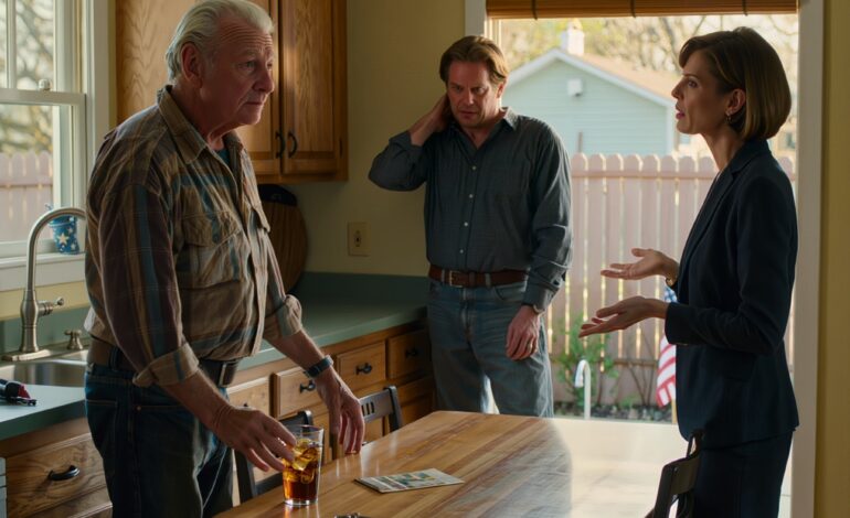 A mulher do meu filho sentou-se à minha frente na mesma mesa da cozinha onde eu tinha acabado de lhes poupar uma conta de canalização de 340 dólares, cruzou os braços e disse que estava na