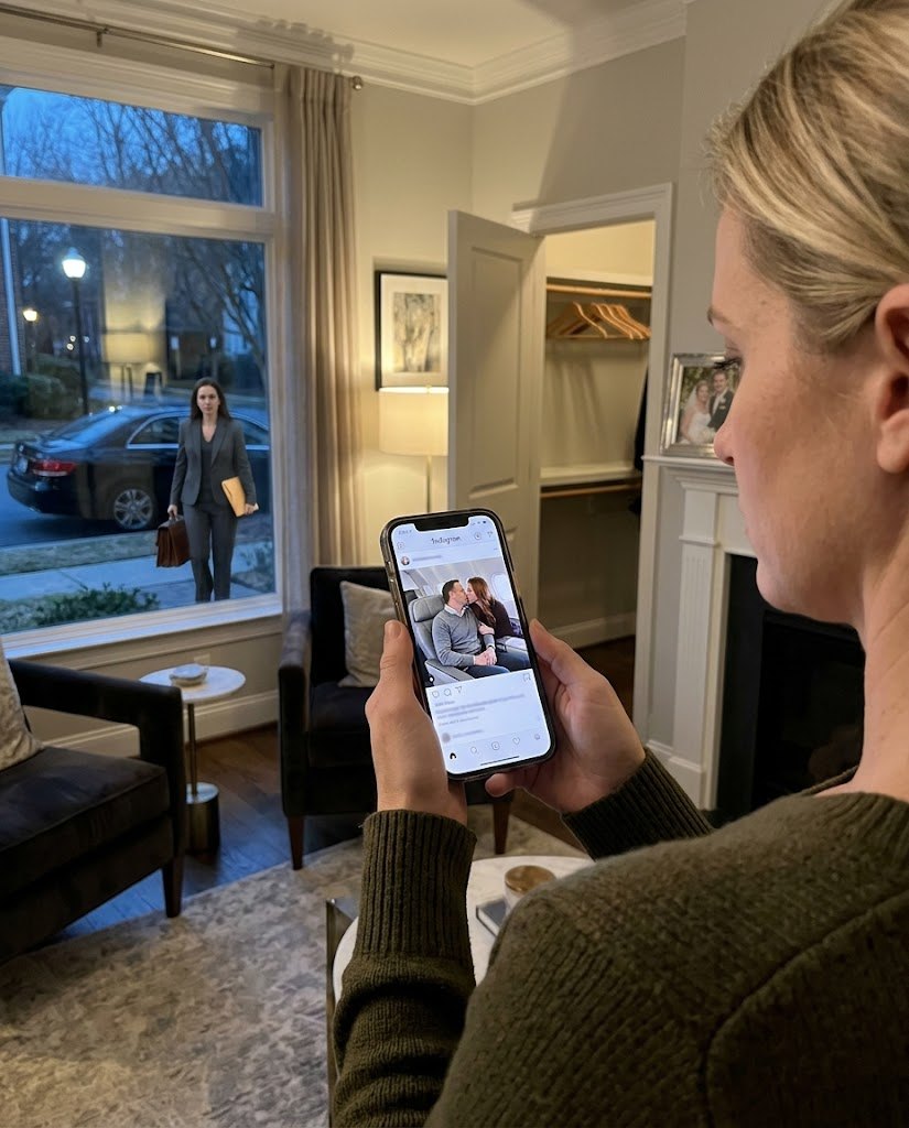 O meu marido fez a mala em silêncio e saiu. Trinta minutos depois, surgiu uma fotografia — estava num avião a beijar a assistente. A mensagem dizia: adeus, falhado. Estou a deixar-te sem nada. Eu apenas sorri. Ele não sabia que, quinze minutos antes de sair, eu já tinha feito uma chamada.