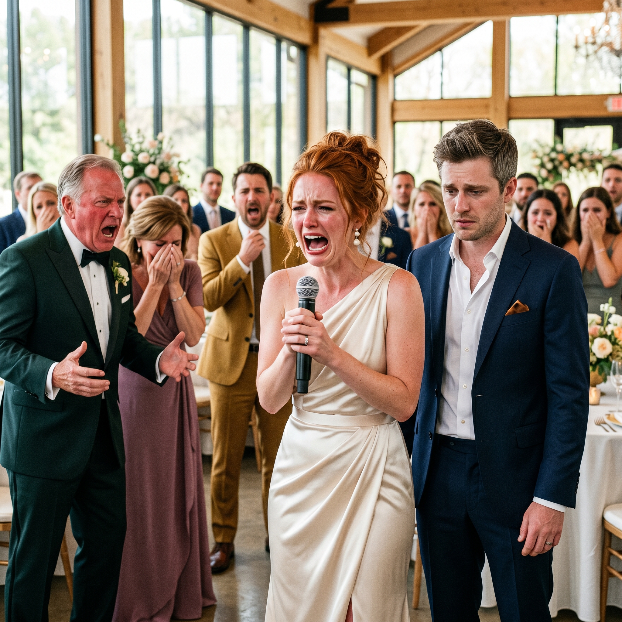 O meu pai humilhou o meu marido no nosso casamento, chamando-lhe idiota ao microfone, e todos se riram como se fosse uma piada qualquer. O meu marido empalideceu, eu mal me consegui manter de pé, e então levantei-me, peguei no microfone e partilhei algo tão inesperado que ambas as famílias ficaram em completo silêncio.
