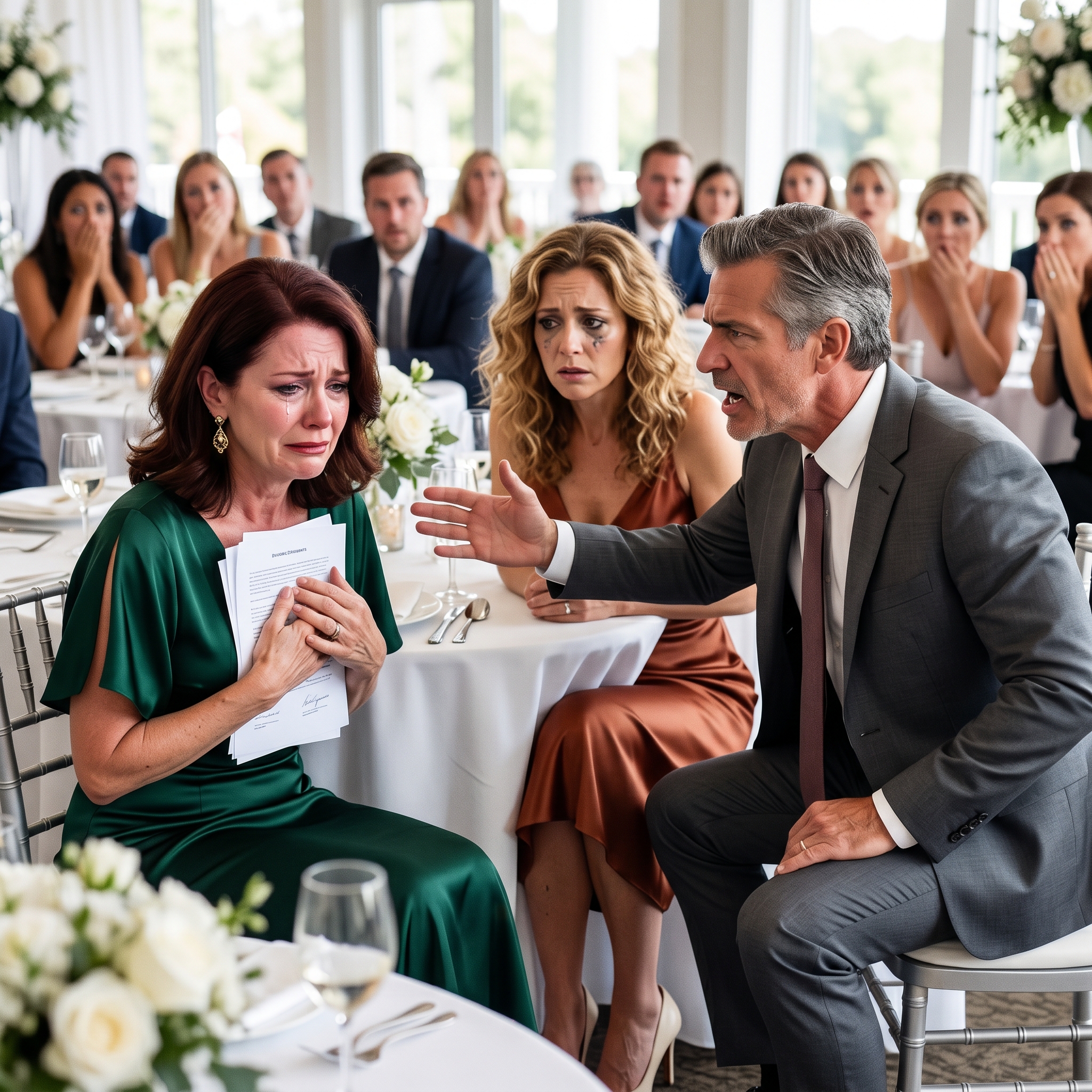 O meu marido entregou-me os papéis do divórcio a meio da festa de casamento da nossa filha e disse-me para assinar antes do fim da noite. A minha irmã não disse nada e saiu com ele. Dois dias depois, descobriu o que eu tinha feito em segredo nessa mesma manhã, antes da cerimónia, nas suas costas, no escritório do meu advogado.