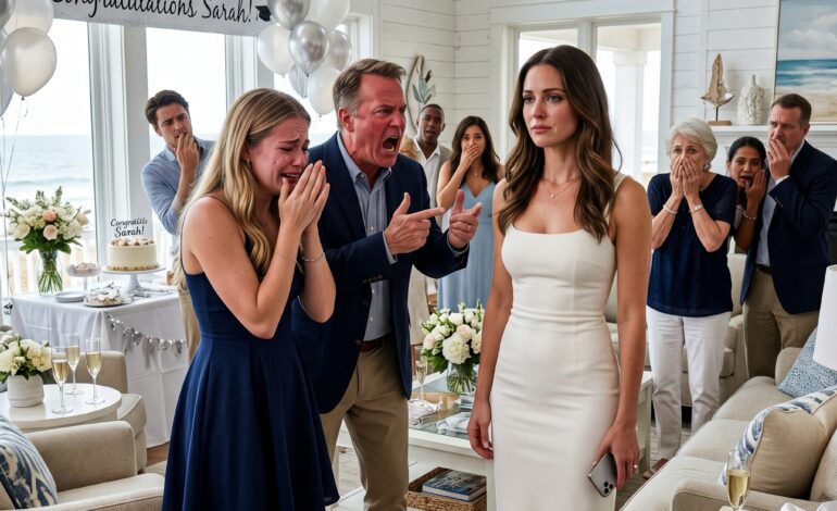 “A casa de praia é o presente de formatura da Sarah”, anunciou o meu pai, sorrindo orgulhosamente como se tivesse acabado de realizar um ato de grande generosidade. A sala irrompeu em aplausos…