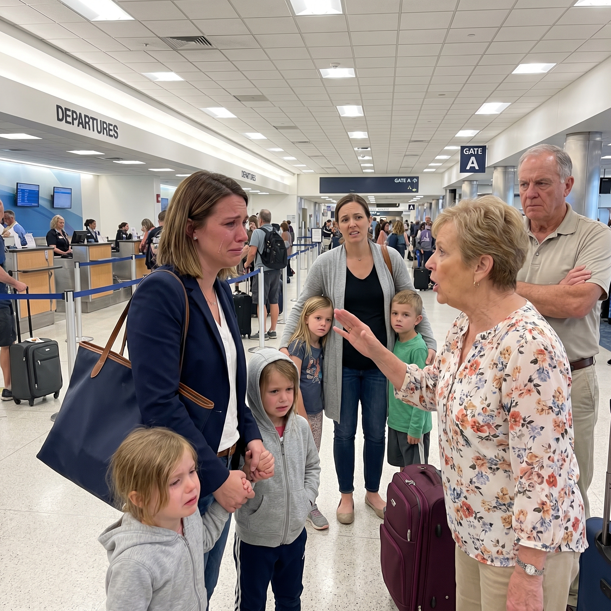 Os meus pais organizaram uma viagem em família. “Só para adultos”, disseram, por isso deixei os meus dois filhos em casa. No aeroporto, a minha irmã chegou com os seus três filhos. “Simplesmente adorámo-los mais, nem vais reparar que eles estão aí”, disse a minha mãe. Assim, cortei todo o contacto com eles e acabei com a pensão de alimentos…”