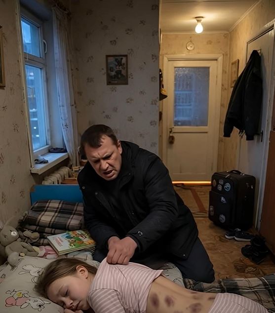 “Papá… isto não é de ontem.” Andrey ainda segurava a bainha da t-shirt da criança quando a fechadura da porta da casa de banho fez um clique. Mas quinze minutos depois, pouco antes de saírem, aconteceu algo que deixou todos os presentes atónitos.