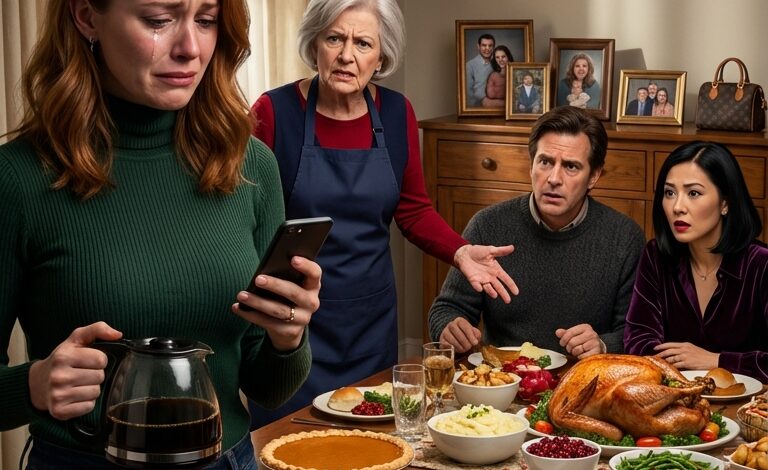 „Ona nadal wynajmuje to maleńkie mieszkanie” – powiedziała moja matka krewnym i parze, która szukała posiadłości wartej wiele milionów dolarów na Święto Dziękczynienia, po czym cicho dodała, że ​​nigdy nie nauczyłam się, jak zarabiać pieniądze; nie sprzeciwiłam się, tylko po cichu zaniosłam do stołu kolejną kawę – aż do momentu, gdy na moim telefonie wyświetliło się imię zarządcy nieruchomości i pytanie, kiedy chcę przekazać klucze.