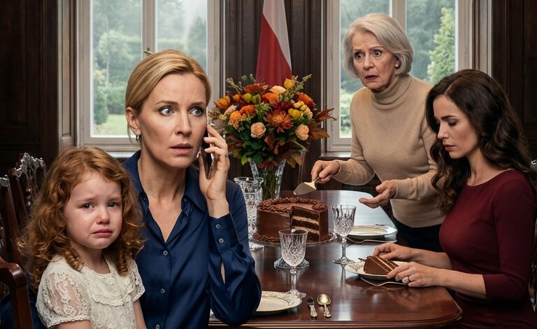 PODCZAS ŚWIĘTA DZIĘKCZYNIENIA MOJA MAMA SPOJRZAŁA MOJEJ SZEŚCIOLETNIEJ CÓRCE W OCZY, PODAŁA MOJEJ SIOSTROWI CIASTO CZEKOLADOWE I POWIEDZIAŁA –