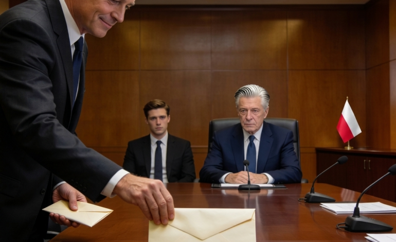 Wyciągnąłem rękę, żeby powitać nowego prezesa przed kamerą, ale prezes – teść mojego syna – spojrzał na mnie i prychnął: „Nie podaję ręki ludziom niskiego szczebla takim jak ty”, a tłum roześmiał się, jakby to był najlepszy żart, jaki słyszeli tego dnia. Moja ręka powoli opadła, ale uśmiech pozostał. „Szkoda” – powiedziałem, patrząc mu w oczy. „Właśnie straciłeś 2,5 miliarda dolarów”. Śmiech ucichł natychmiast, a kiedy wyciągnąłem telefon i zadzwoniłem, jego twarz zbladła.