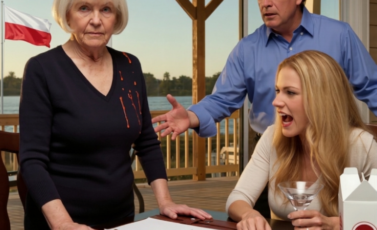 Wygrałem 2 miliony dolarów na loterii i urządziłem uroczystą kolację. Mój syn powiedział: „Mam dla ciebie niespodziankę” i podał mi kopertę – w środku był dług jego żony w wysokości 900 tysięcy dolarów. Uśmiechnęła się szyderczo: „Jesteś mi to winien, skoro się wzbogaciłeś, a ja mieszkam w twoim domu”. Kiedy odmówiłem, szarpnęła szklanką i ochlapała moją bluzkę. Ale to, co zrobiłem potem, sprawiło, że oboje znieruchomieli.