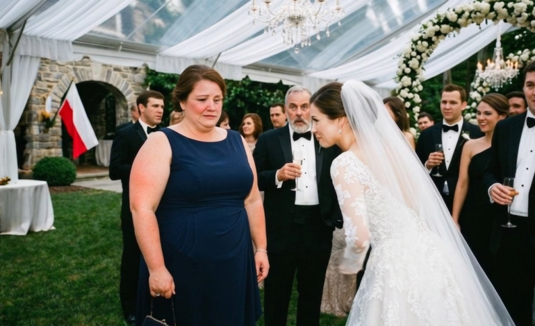 Moja synowa naśmiewała się z mojej wagi na swoim ślubie… A potem jej ojciec zamarł, gdy mnie rozpoznał.