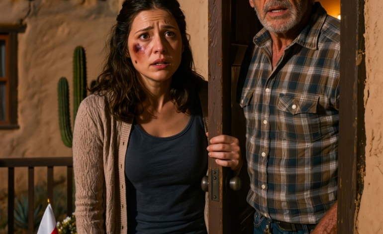 O pierwszej w nocy Sophia zatoczyła się na mój ganek w hrabstwie Hidalgo, posiniaczona i trzęsąc się tak bardzo, że ledwo mogła utrzymać się na nogach, po czym pochyliła się bliżej i powiedziała: „Marco położył na mnie ręce… i sfałszował twój podpis, żeby przejąć ziemię nad rzeką należącą do twojego ojca”. Nie straciłem panowania nad sobą, po prostu otworzyłem szufladę i wyjąłem starą odznakę, a ta cisza była dokładnie momentem, w którym powinien zacząć odczuwać chłód