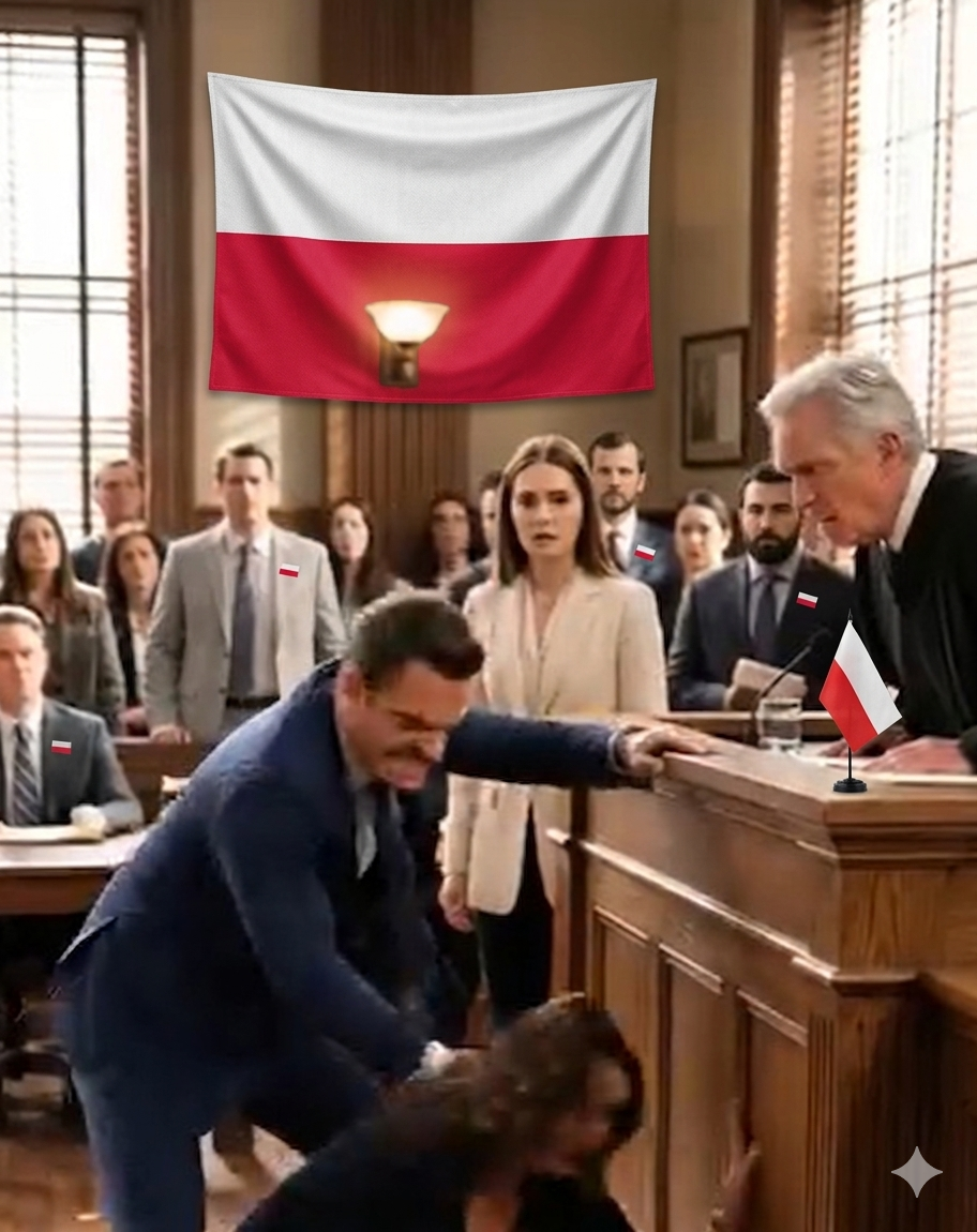 „Nie popchnąłem jej – poślizgnęła się!” – krzyknął, ale echo jej krzyku wciąż dźwięczało mi w uszach, gdy chwyciła się za brzuch na podłodze sali sądowej. Mój świat legł w gruzach, gdy sędzia podniósł głowę… i rozpoznałam go. Niemożliwe. Ojciec, którego pochowałam lata temu – żywy, patrzący prosto na mojego męża. Jaka tajemnica ich łączy… i dlaczego patrzy na mnie, jakbym była prawdziwą oskarżoną?