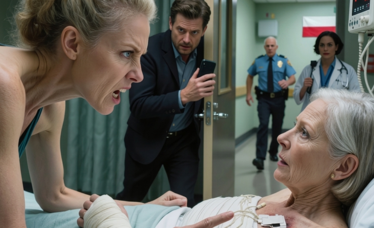 W moim pokoju szpitalnym córka pociągnęła za kabel od monitora i powiedziała: „Gdybyś tylko podpisał te papiery, nic by się nie wydarzyło”. Ale lekarka na zewnątrz wszystko usłyszała. Weszła i powiedziała: „Nigdzie się nie wybierasz – oni już idą”. Moja córka zbladła. Dziesięć minut później…