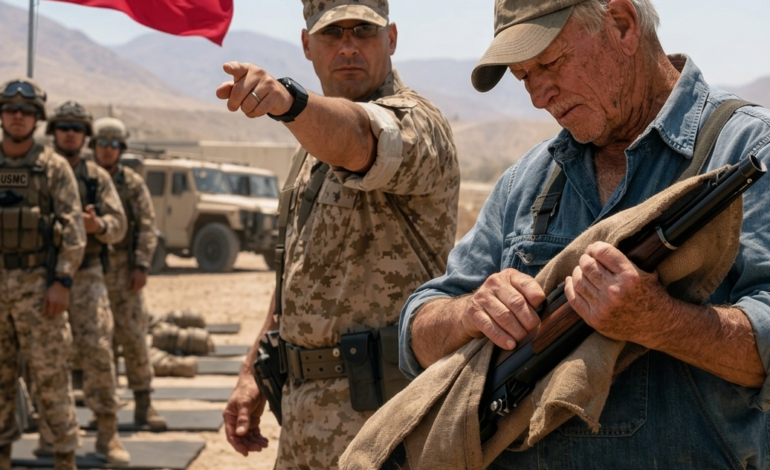 Czy to jakiś żart? To była pierwsza reakcja sierżanta artylerii, gdy zobaczył osiemdziesięciodwuletniego ogrodnika, który kulał na strzelnicy z karabinem owiniętym płótnem i twarzą, której nikt nie szanował. Mężczyźni śmiali się ze starej koszuli, starych butów, starych dłoni. Nikt nie zauważył poczerniałego odłamka wbitego w kolbę karabinu ani tego, jak wiatr zdawał się zmieniać, gdy patrzył w dół strzelnicy.