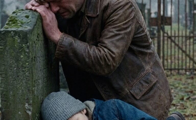 Co roku wdowiec odwiedza grób swojej żony, ale tym razem śpi na nim boso