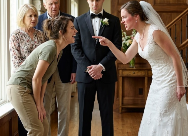 Kiedy byłam wolontariuszką za granicą, moja siostra ukradła mi suknię ślubną i wyszła za mąż za mojego narzeczonego za jego pieniądze – za zgodą moich rodziców. Ale kiedy wróciłam do domu i dumnie przedstawiła mi swojego „męża”, wybuchnęłam śmiechem. Mężczyzna, którego poślubiła, był… –