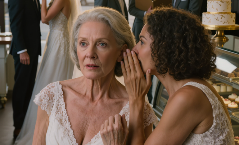 Przed ślubem syna poszłam do cukierni odebrać tort. Właściciel złapał mnie za nadgarstek i wyszeptał: „Są rzeczy, które musisz usłyszeć. Chodź ze mną. Nic nie mów. Zaufaj mi”. Trzęsłam się, ale poszłam za nim. Kilka minut później to, co usłyszałam przez kratkę wentylacyjną, zniszczyło wszystko.