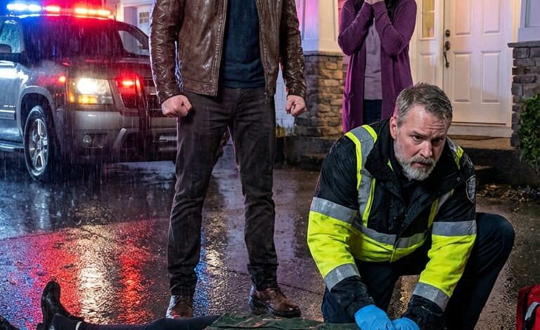 Ratownik medyczny sięgnął po mój nadgarstek. „Nie reaguje”. Ojciec powiedział: „Proszę się od niej odsunąć”. Nie mogłem się ruszyć. Ojciec odciągnął moją rękę. Ratownik medyczny stanął między nami i powiedział: „Proszę puścić”.