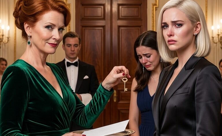 Ledwo dotarłem na zaręczyny mojej siostry, gdy jej przyszła teściowa wyrwała mi złotą spinkę, którą zostawiła mi matka, i wrzuciła ją prosto do kieliszka szampana, nazwała mnie nikim i wcisnęła mi pod nos zrzeczenie się wszelkich przyszłych roszczeń przed całą rodziną Millerów, podczas gdy oni wciąż przechwalali się swoimi tytułami w tej wielkiej korporacji, jakby były koronami, nie zdając sobie sprawy, że kobieta, którą próbowali wyrzucić za drzwi, to właśnie to nazwisko znajdowało się na szczycie listy przebojów