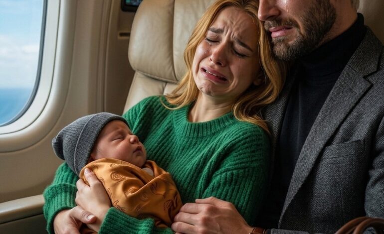 Chudák dívka s dítětem usnula v letadle na rameni generálního ředitele, ale v šoku se probudila, když on…