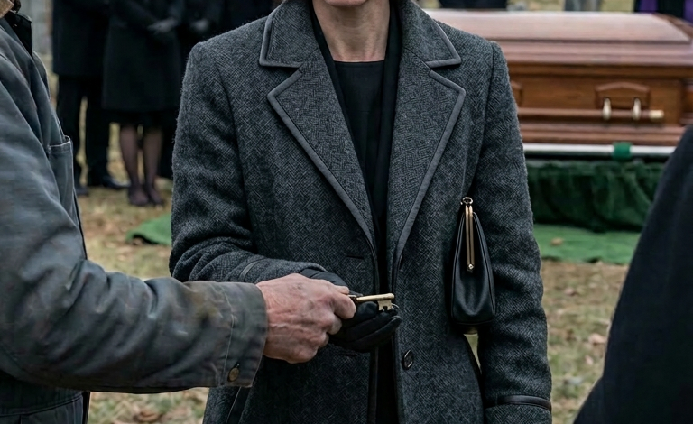 Jen chvilku… – Na matčině pohřbu si mě hrobník zavolal a tiše řekl: ‘Paní, vaše máma mi zaplatila za pohřbení prázdné rakve.’ Odpověděl…